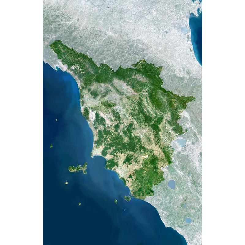 Planet Observer Mapa regional região Toscana