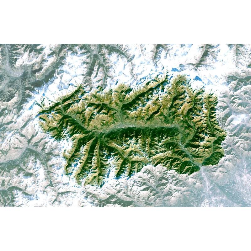 Planet Observer Mapa regional região Valle D' Aosta