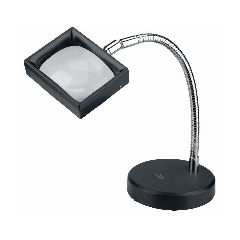 Schweizer Lupa Lente de ampliação de bancada, base de mesa em Plástico, 3x/100x75mm, asférica