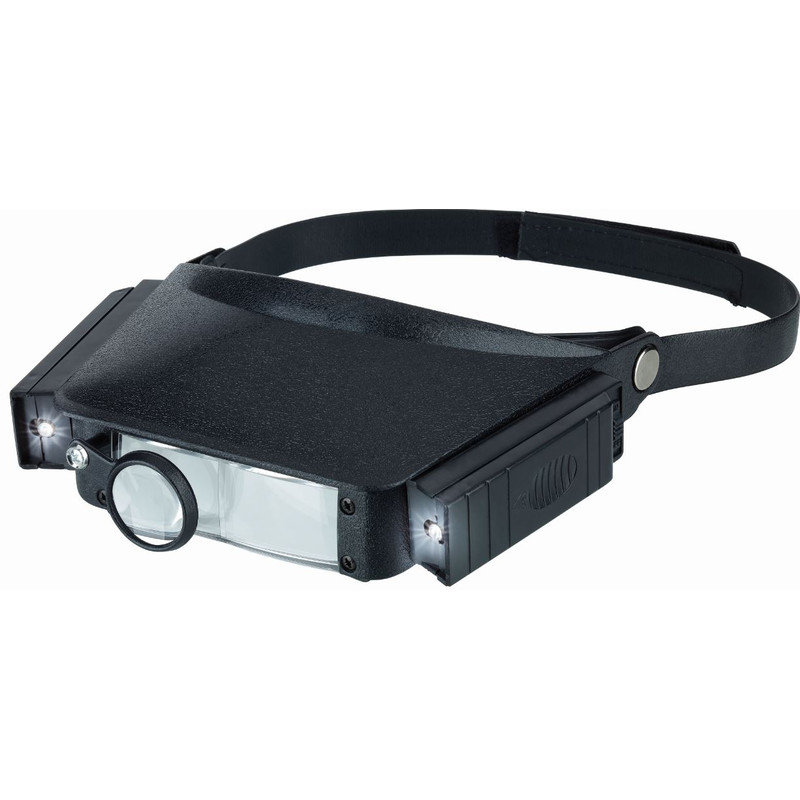 Schweizer Lupa com fita para a cabeça 2x, 4x, com Iluminação
