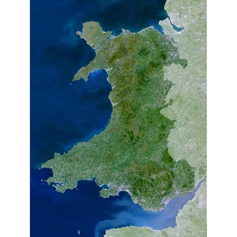 Planet Observer Mapa regional Região Wales