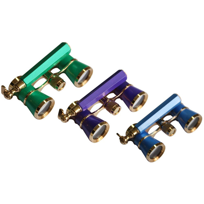 Levenhuk Broadway 3x25 verde com lorgnette e luz LED