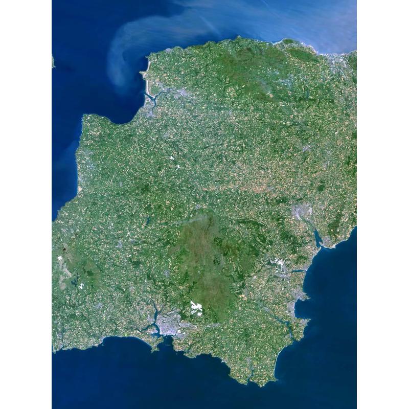 Planet Observer Mapa regional Região Devon