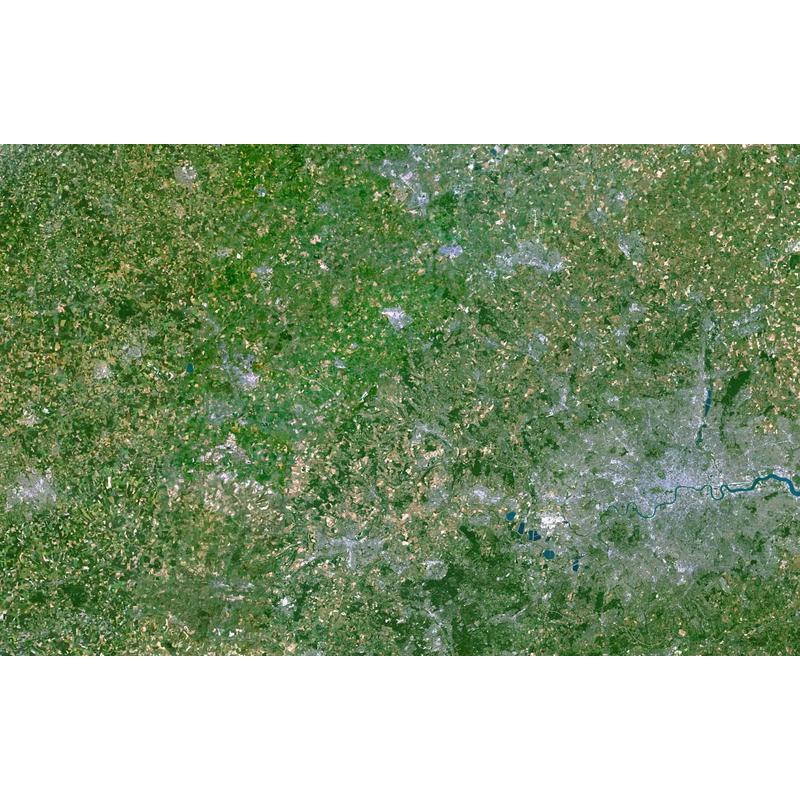Planet Observer Mapa regional Região London & Thames Valley