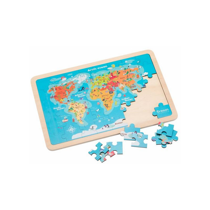 Oregon Scientific Mapas mundiais do puzzle mágico com realidade aumentada
