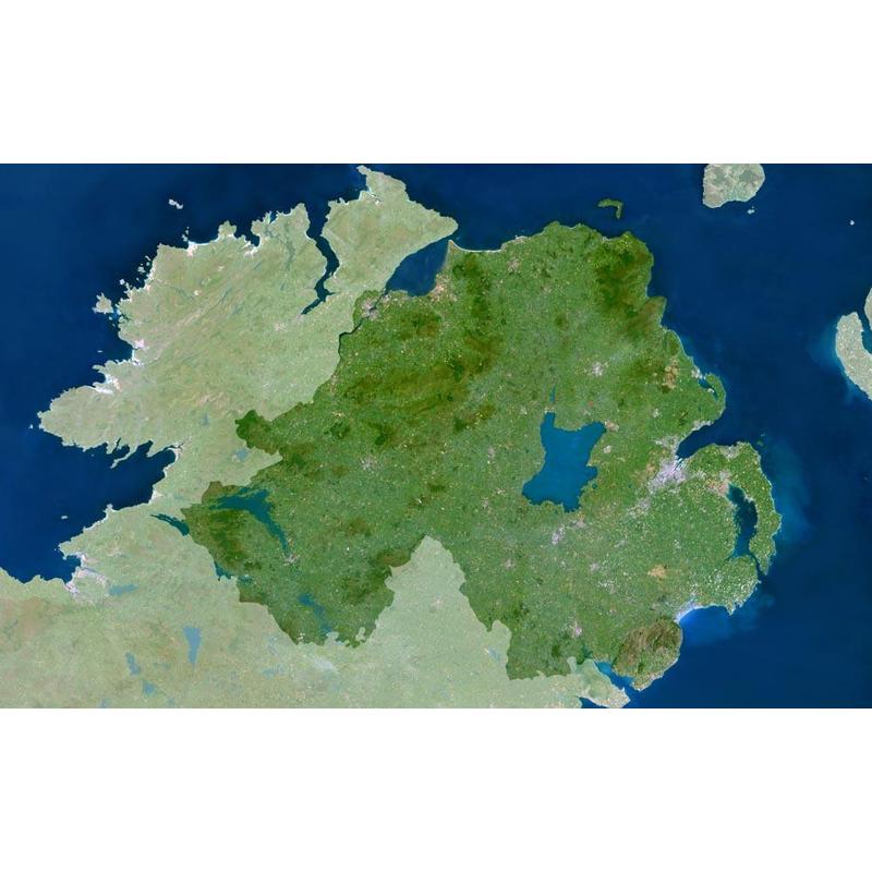Planet Observer Mapa regional Região Irlanda do Norte