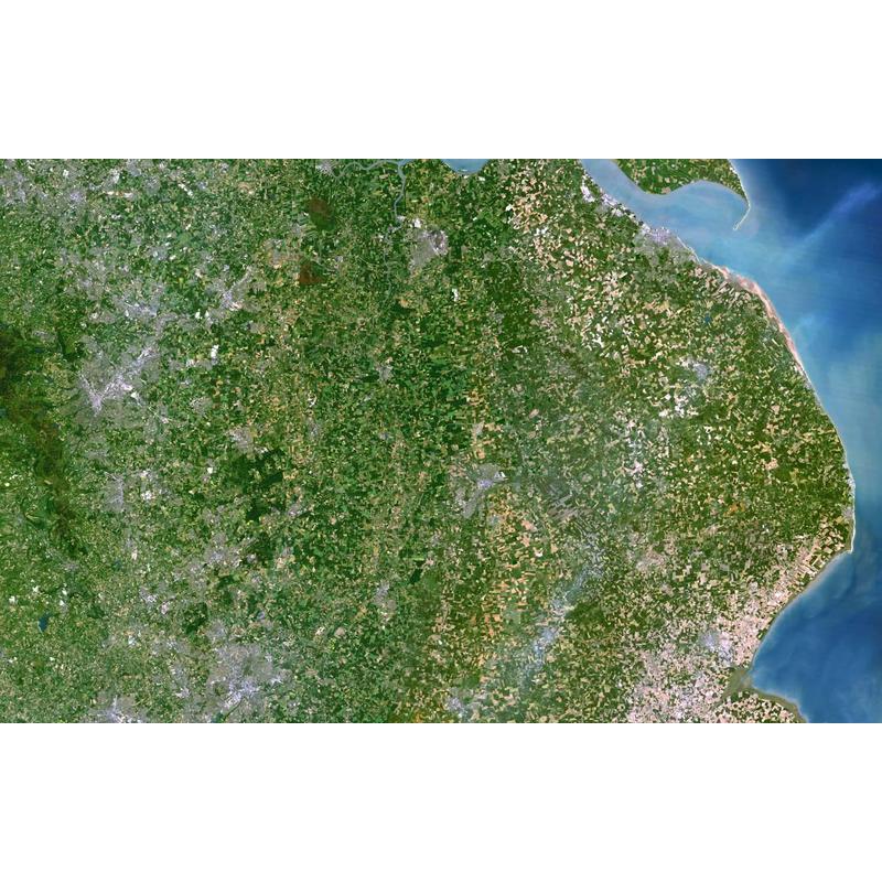 Planet Observer Mapa regional Região Nottinghamshire