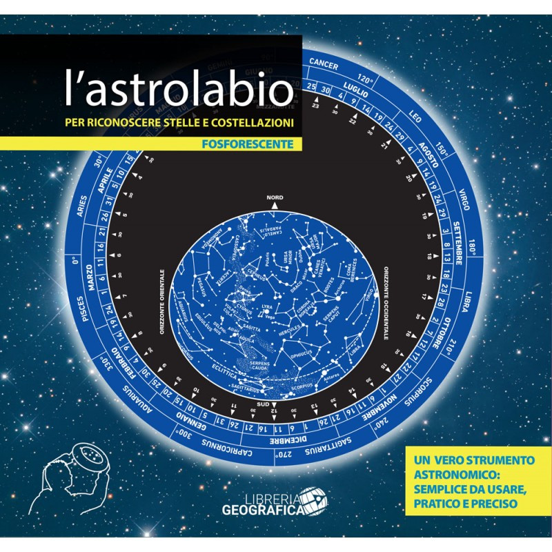 Libreria Geografica Carta de estrelas Astrolabio