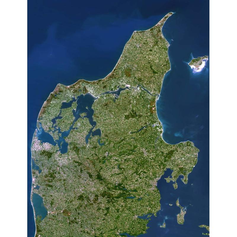 Planet Observer Mapa regional Região Mittel e Nordjüttland
