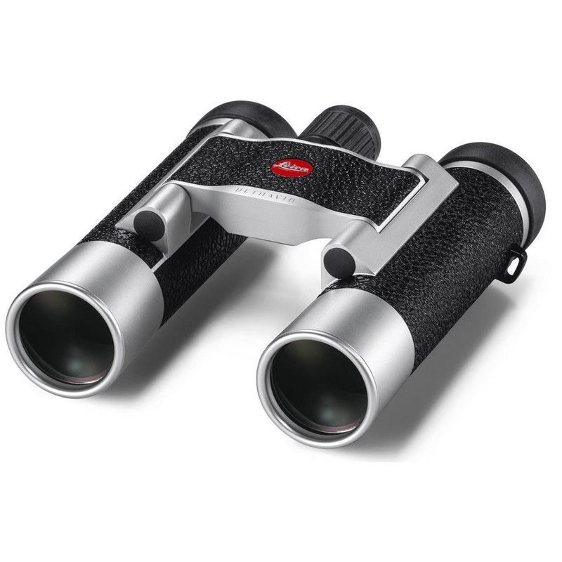 Leica Binóculo Ultravid 10x25 revestido a pele, prateado