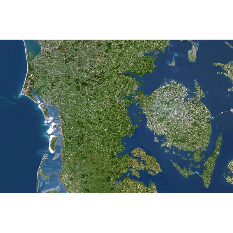 Planet Observer Mapa regional Região Südjütland e Fyn