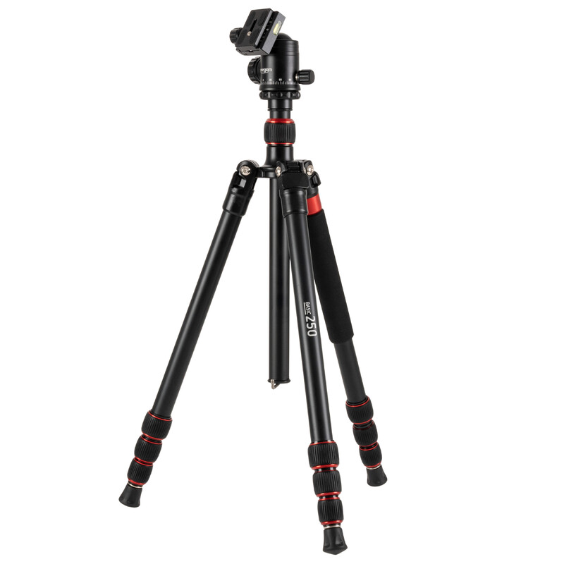 Omegon Tripé de alumínio Basic 250 aluminium tripod with ball head