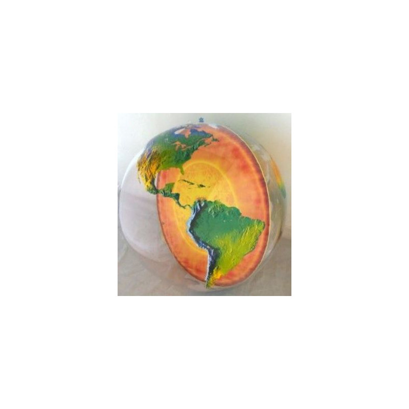 Globo insuflável com núcleo terrestre 92 cm