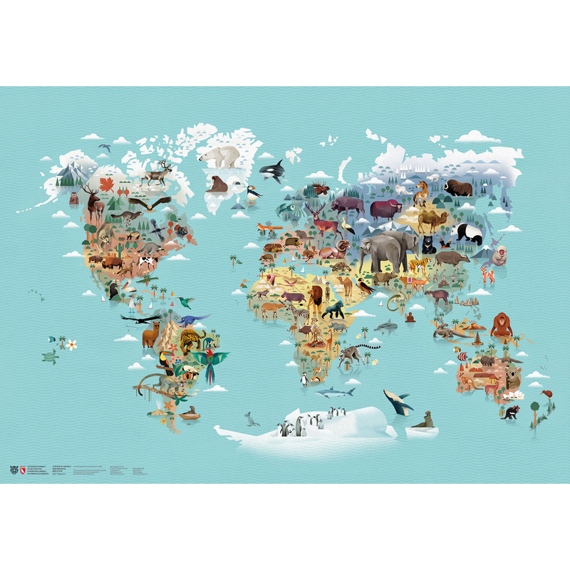 Marmota Maps Mapa mundial O mundo dos animais