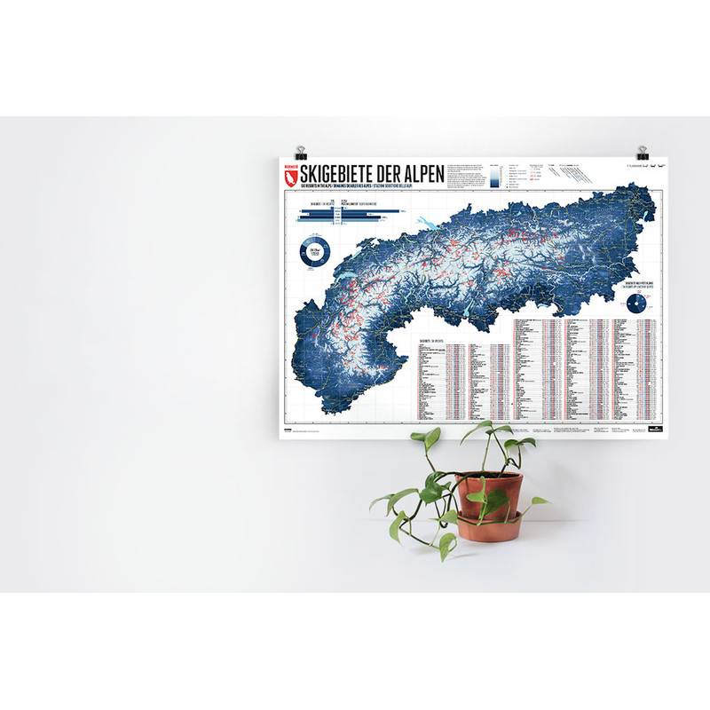 Marmota Maps Mapa alpino 268 áreas de esqui