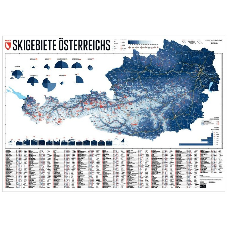 Marmota Maps Mapa Estâncias de esqui da Áustria