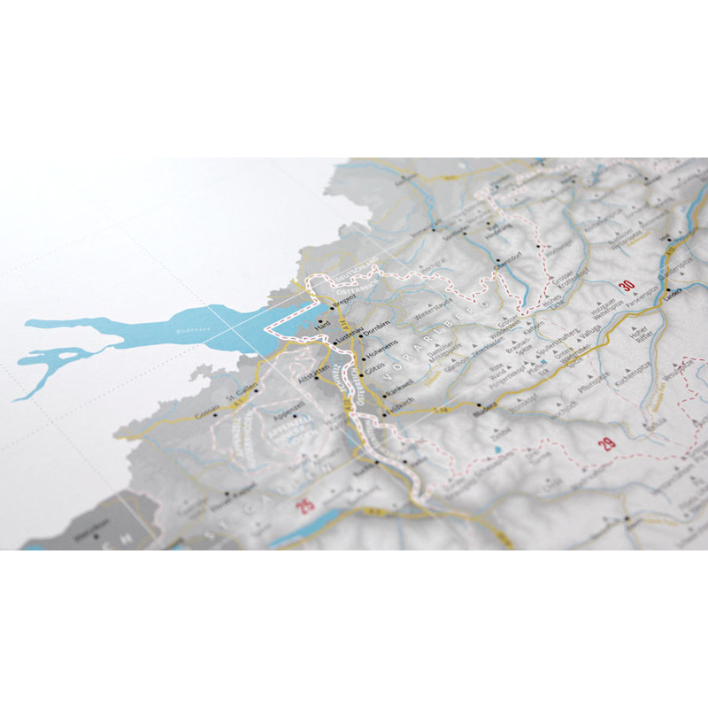 Marmota Maps Mapa regional Desenhe os Alpes (100x70cm)