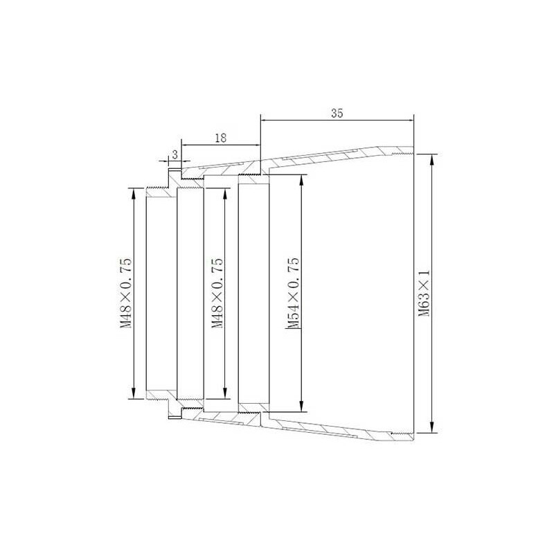 TS Optics Adaptadores M63/T2