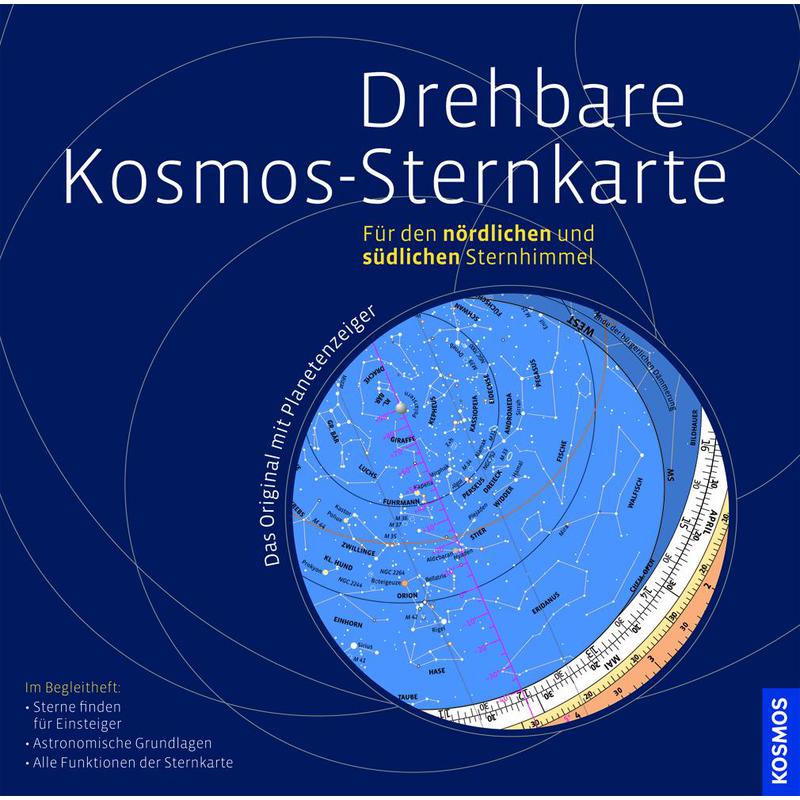 Kosmos Verlag Carta de estrelas Mapa Kosmos rotátil