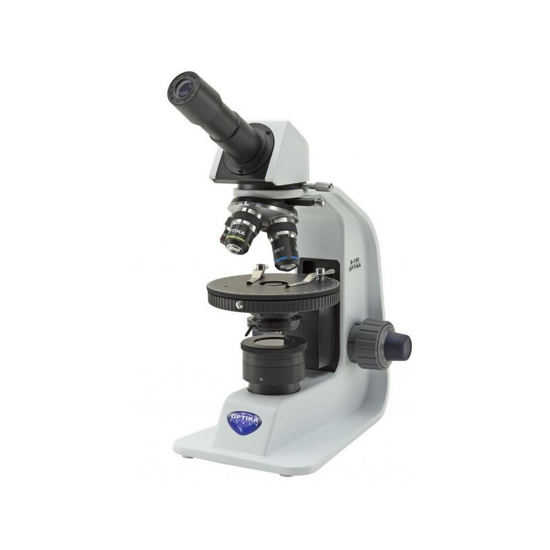 Optika Microscópio B-150P-MRPL, POL, mono, plano, bateria recarregável, 400x
