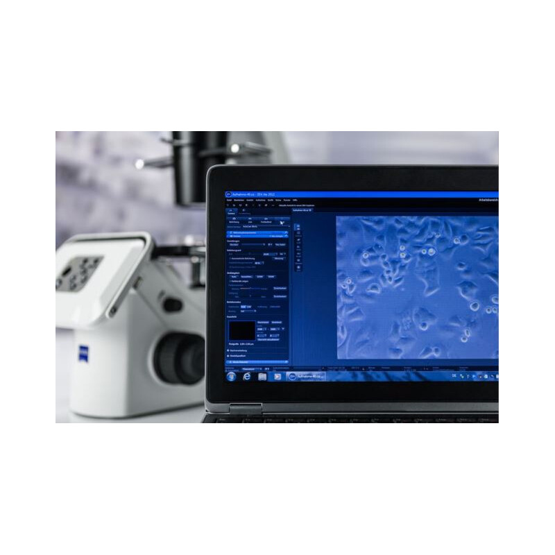 ZEISS Microscópio invertido Primovert HDcam Ph0, Ph1, Ph2, 40-400x, Ph1, Cond 0,4, Cam 5MP