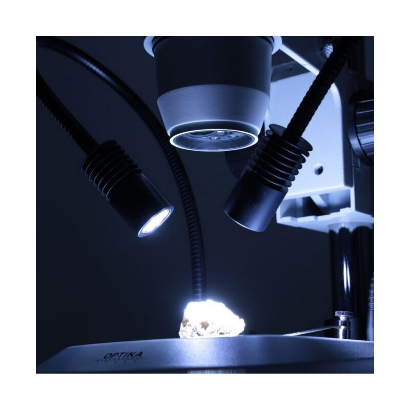Optika Microscópio estéreo zoom SZO-2, trino, 6,7-45x, Coluna base, sem Iluminação