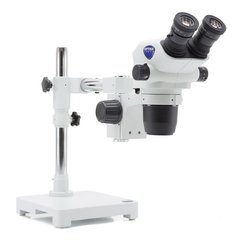 Optika Microscópio estéreo zoom SZO-7  bino, 6.7-45x, überhängend, 1-Arm, ohne Beleuchtung