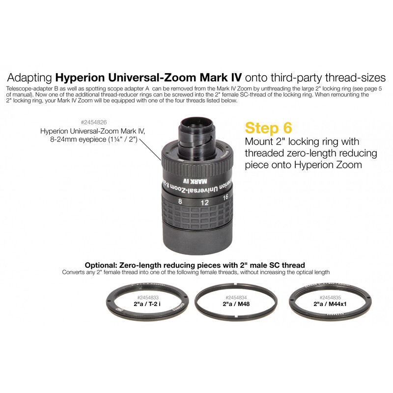 Baader Adapter Adaptadores 2" / M41.5 0mm
