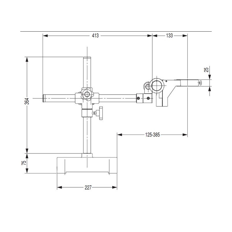 Nikon Overhanging stand G-US2 , 1 braço, base ou suporte da cabeça