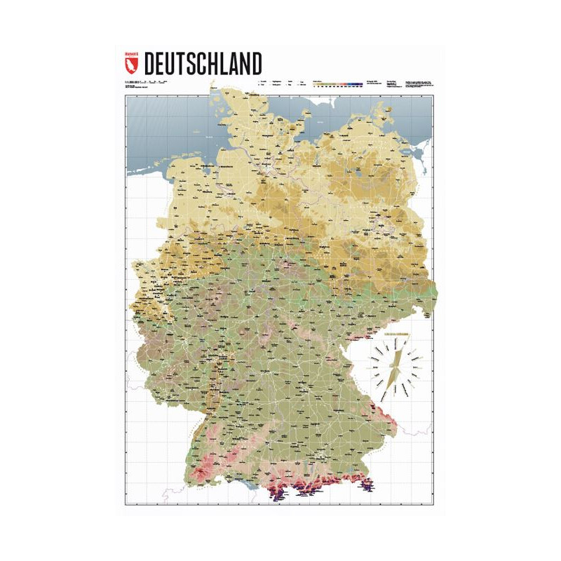 Marmota Maps Mapa Deutschlandkarte Atlas Retro