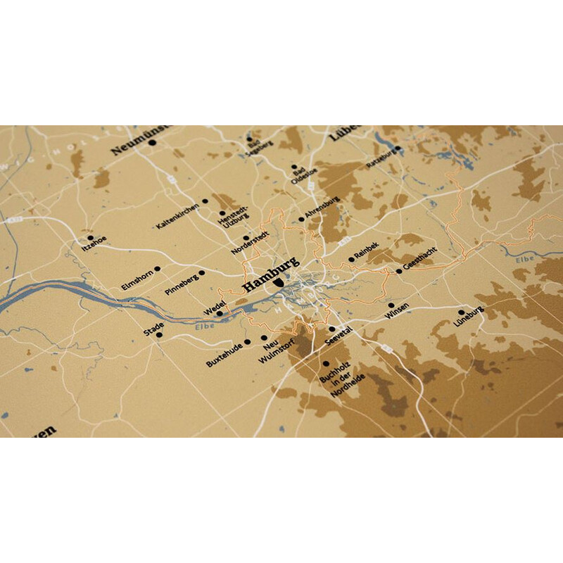 Marmota Maps Mapa Deutschlandkarte Atlas Retro