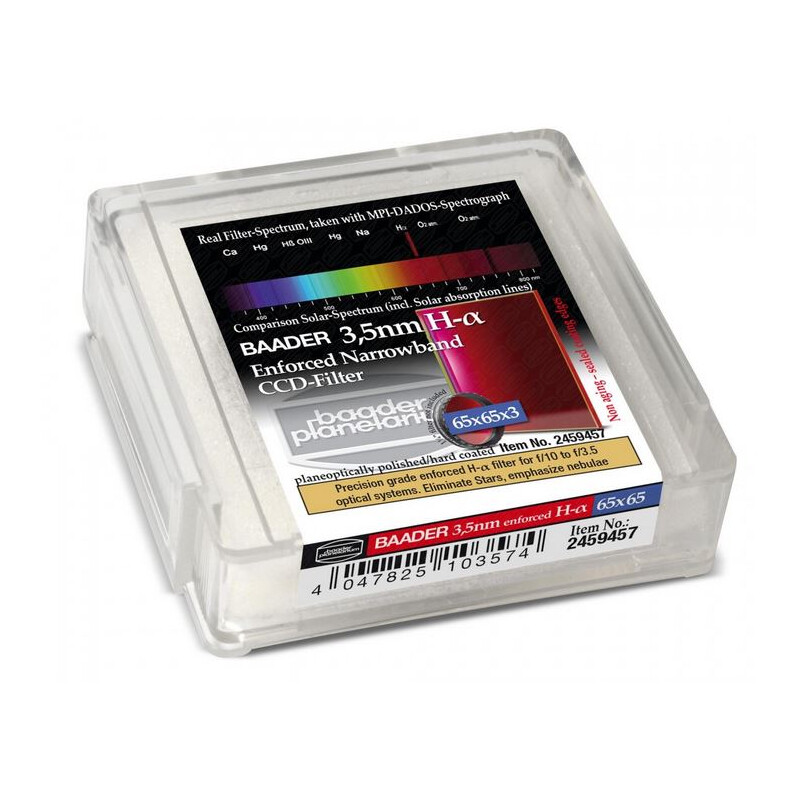 Baader Filtro Ultra-Narrowband 3.5nm H-alpha 65x65mm