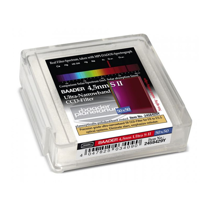 Baader Filtro Ultra-Narrowband 4.5nm S II 50x50mm