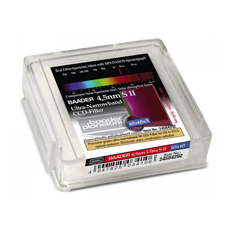 Baader Filtro Ultra-Narrowband 4.5nm S II 65x65mm