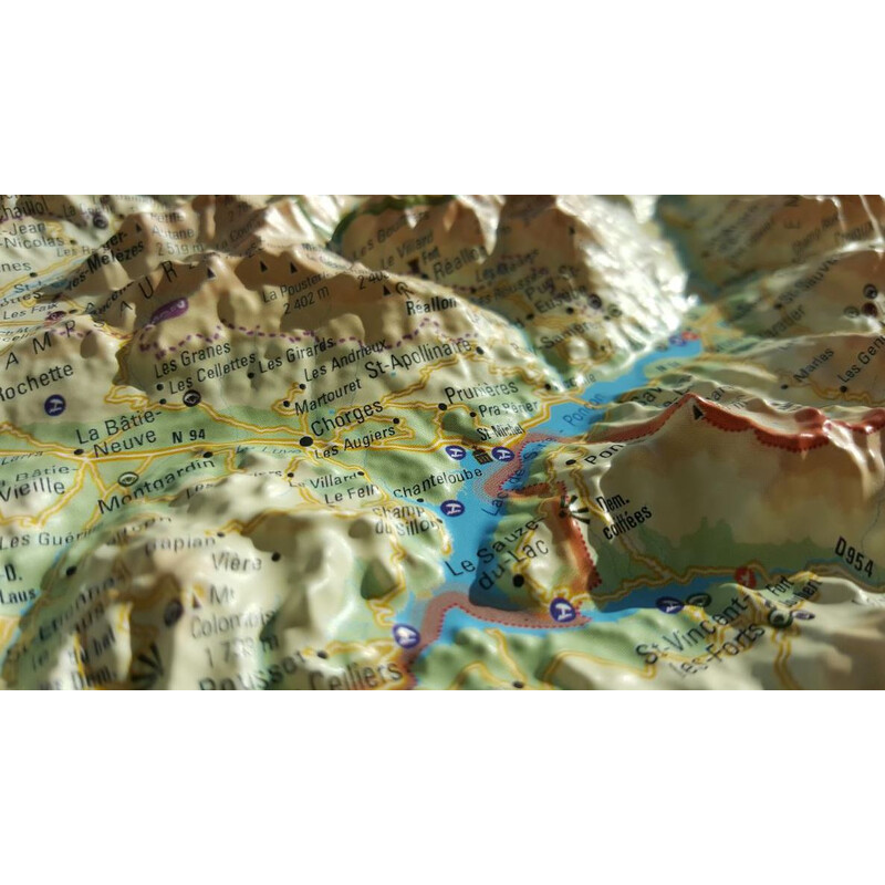 3Dmap Mapa regional Les Hautes Alpes