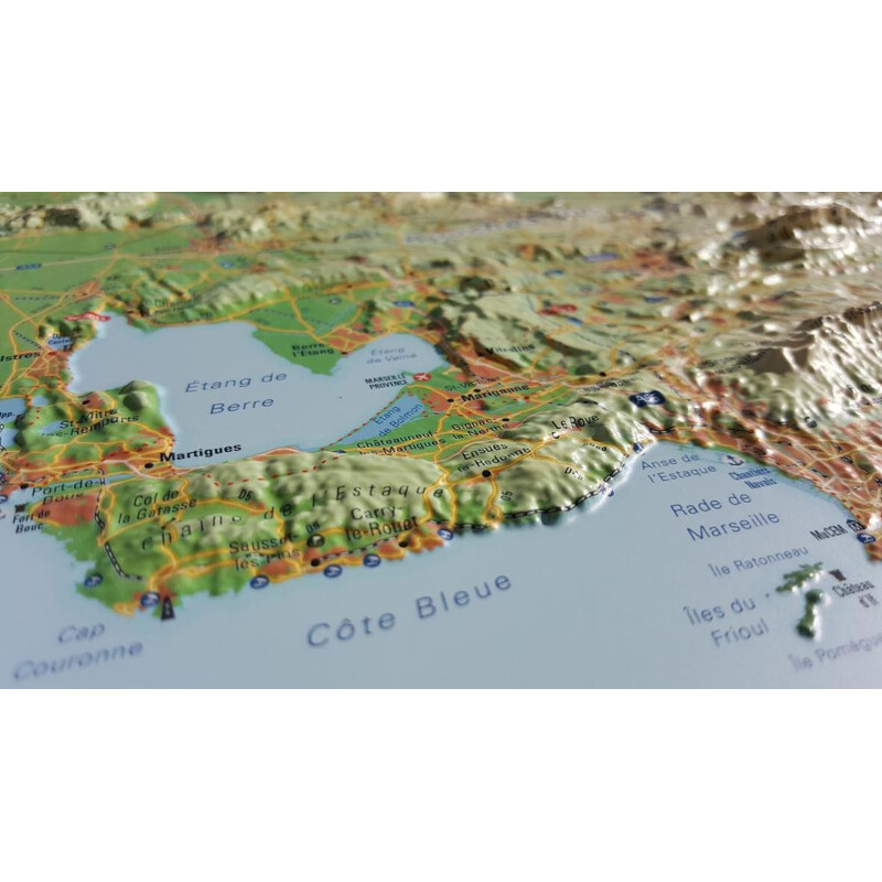 3Dmap Mapa regional Les Massifs de Provence