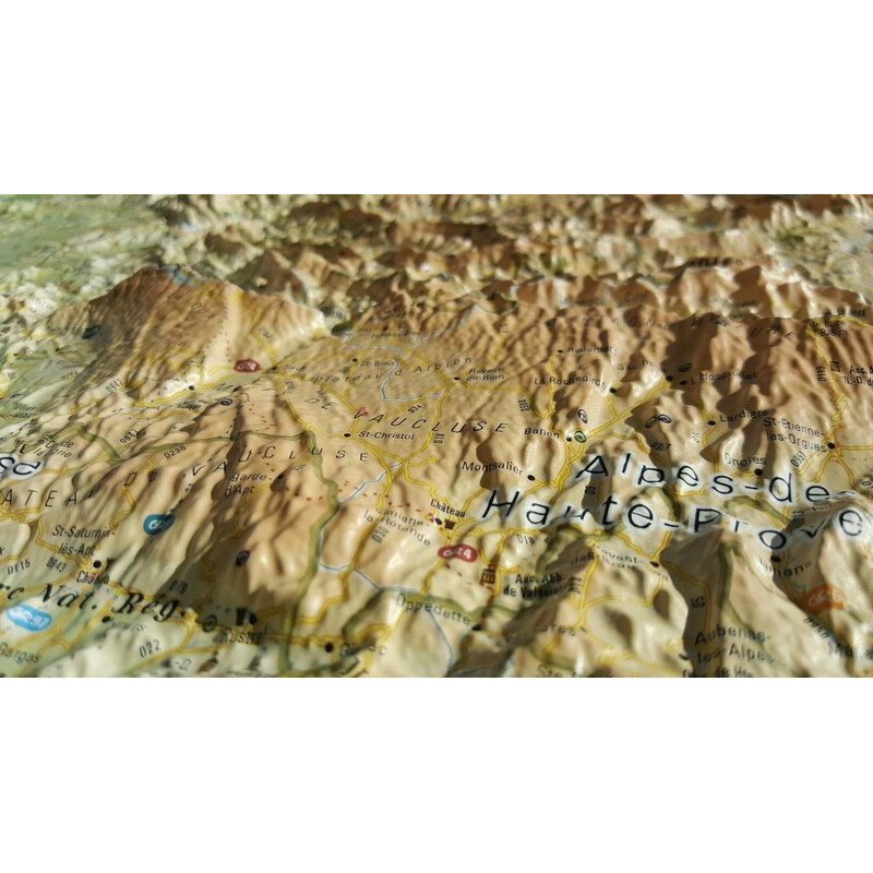 3Dmap Mapa regional Les Massifs de Provence