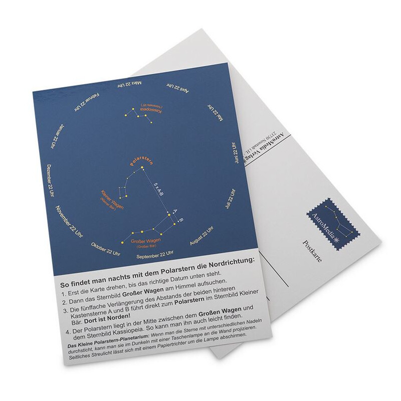 AstroMedia Polarsternfinder Postkarte 10 Stück