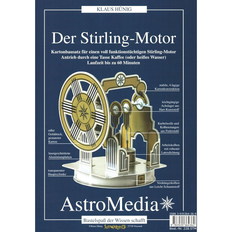 AstroMedia Kit sortimento Der Stirling-Motor