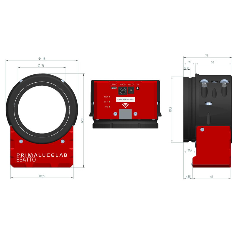 PrimaLuceLab Micro focador ESATTO de 3" motorizado
