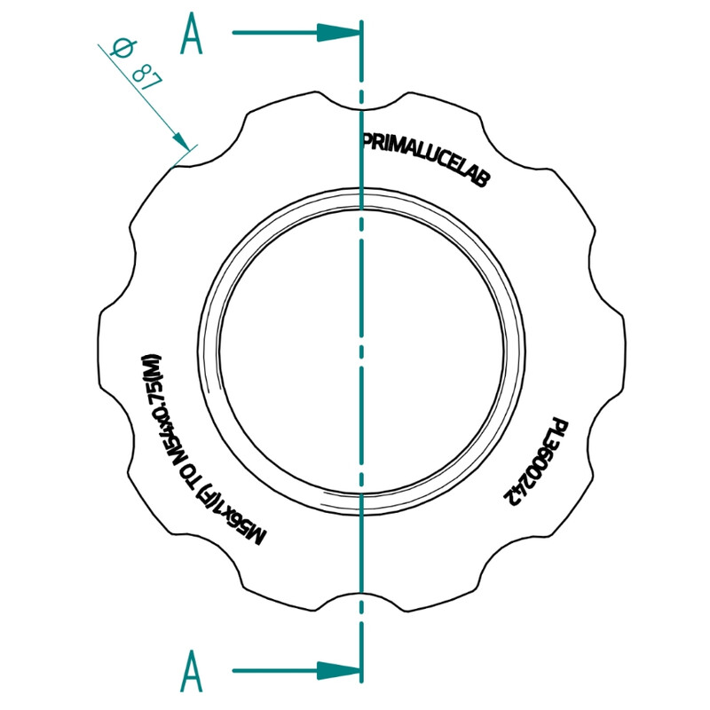 PrimaLuceLab Adaptador de câmera ESATTO 2" M54