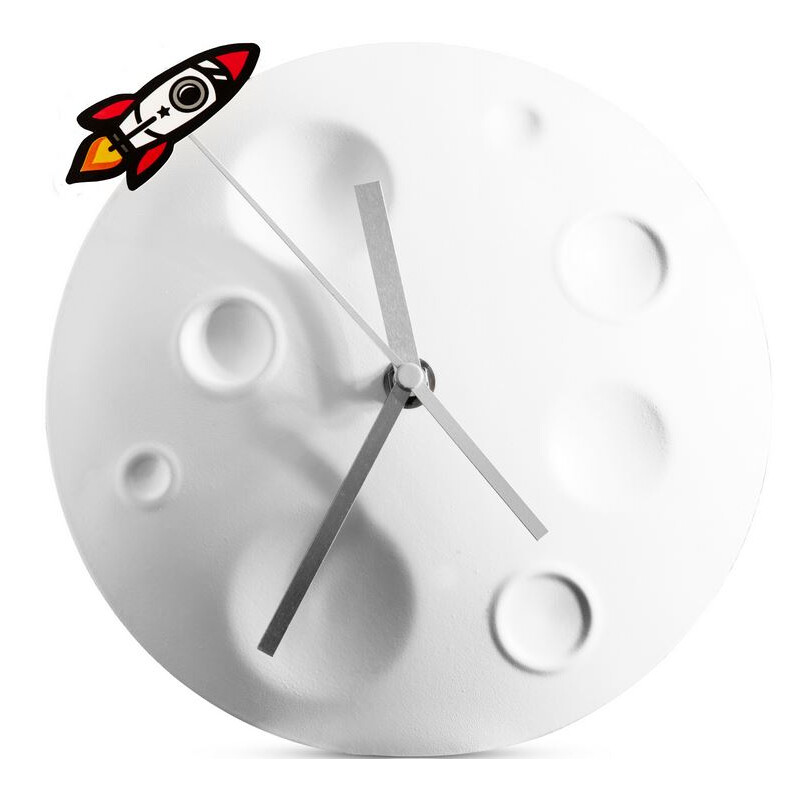 suck UK Relógio Rocket Moon Clock