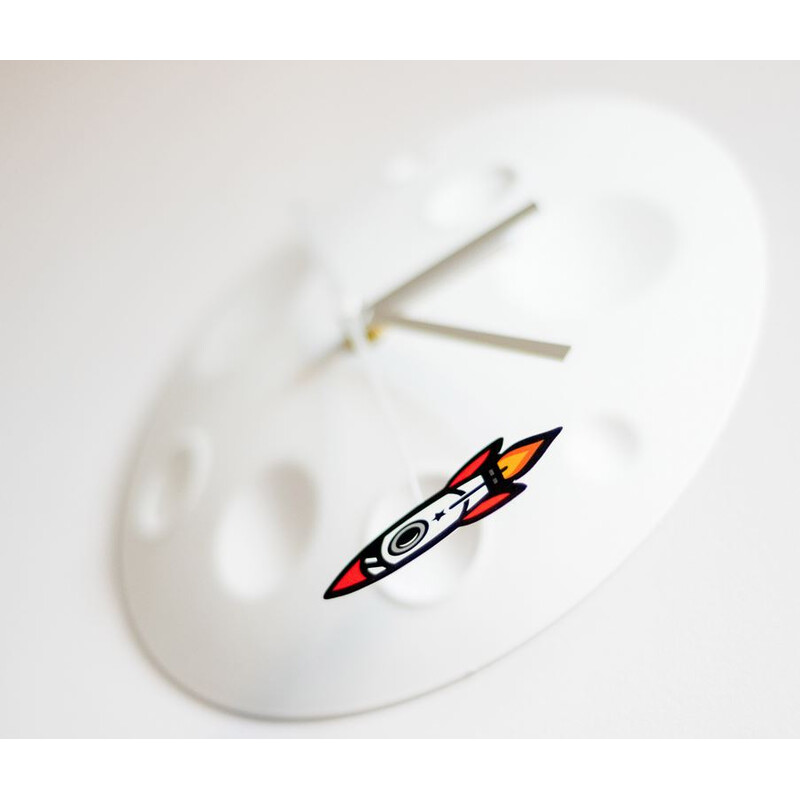 suck UK Relógio Rocket Moon Clock