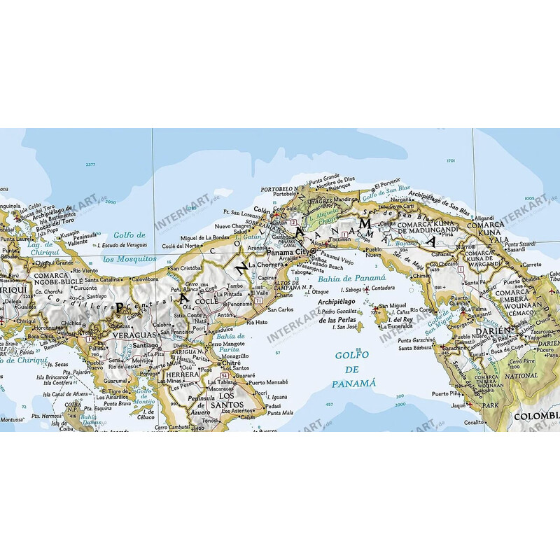 National Geographic Mapa regional América Central