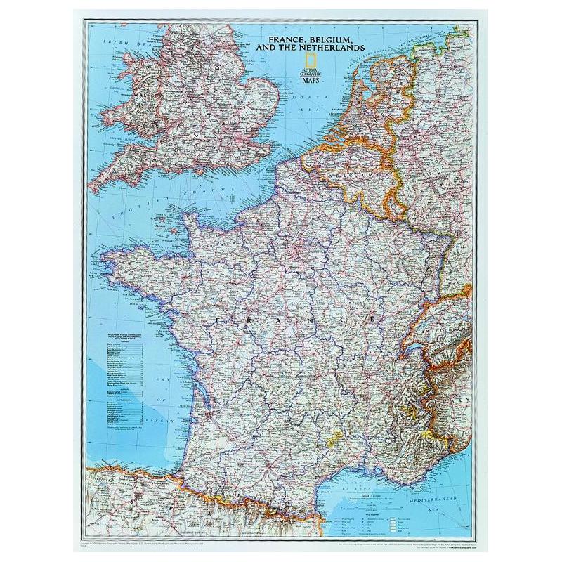 National Geographic Mapa França