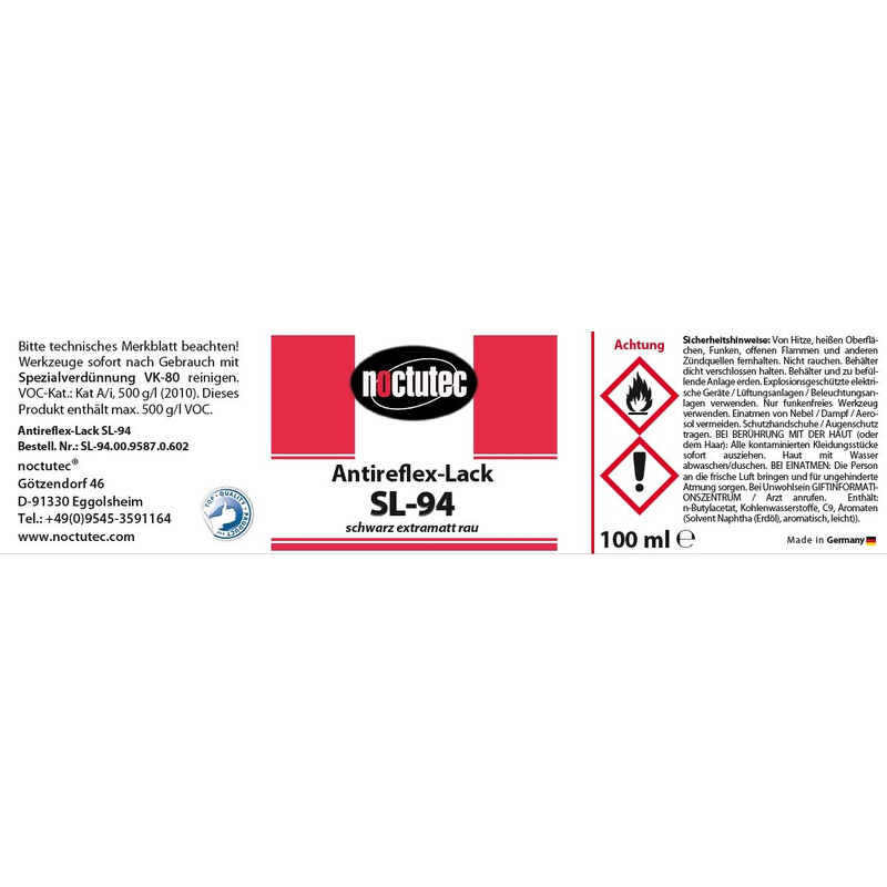 noctutec Verniz Antireflexo SL-94 rugoso 100ml