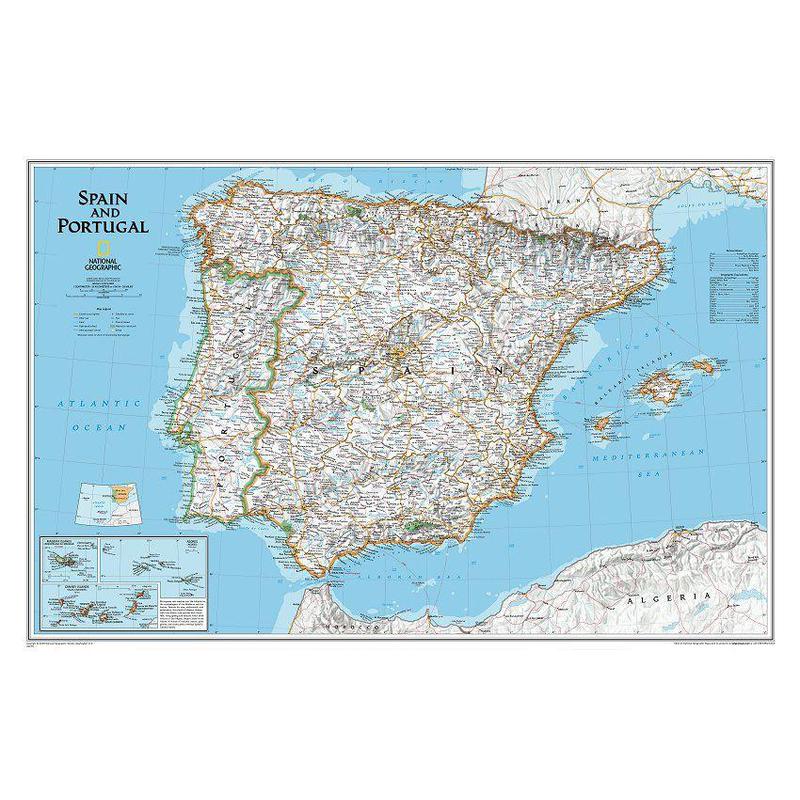 Mapa de espanha e portugal