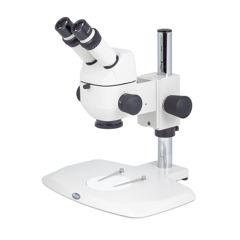 Motic Microscópio estéreo com zoom K-500P, Binóculo, CMO, sem Iluminação, 6x-40x