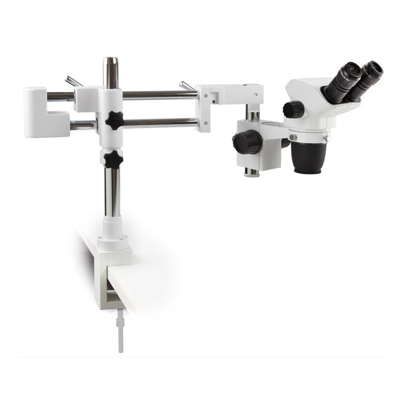Euromex Microscópio estéreo zoom NZ.1702-BC, 6.5-55x, Doppelarm, Tischklemme, bino