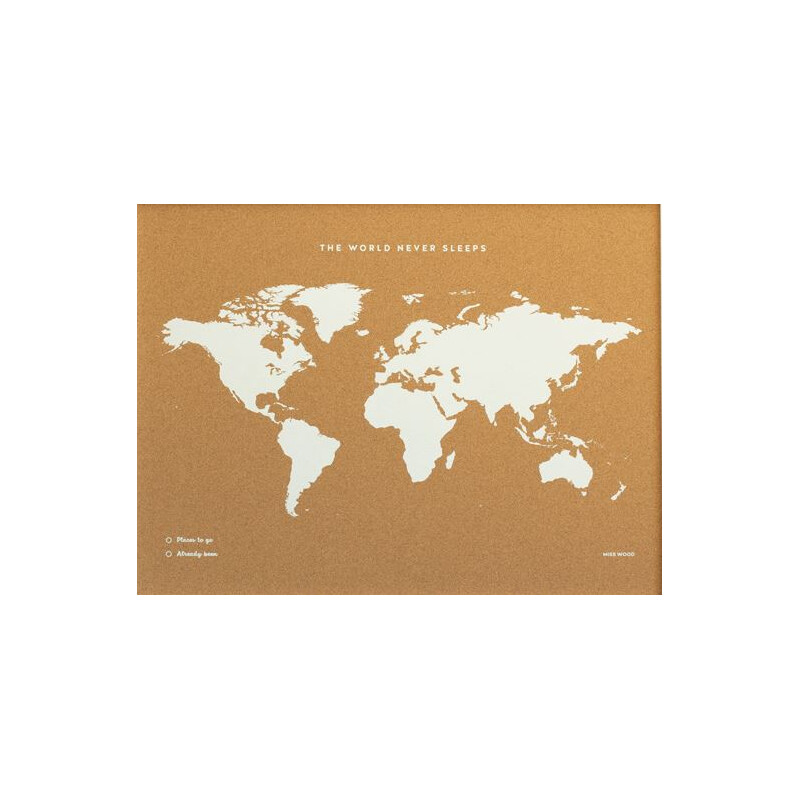 Miss Wood Mapa mundial Woody Map Fluor L